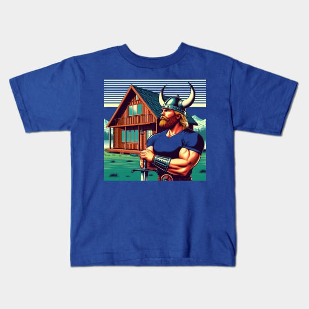 Viking Realtor V2 - Alex The Agent Kids T-Shirt by LarsonBrosSupplyCo